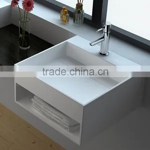 Bathroom Basin Units Solid Surface Wash Basin, Cultured Marble Wash Basin, Stone Resin Wash Basin,Artificial Stone Washing Basin thumbnail-2