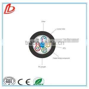 High Quality Stranded Loose Tube Armored 6ore Cable Overhead Fiber Optical GYTA Cable Price thumbnail-1