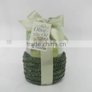 Popular Luxury Bath Gift Kit With Grass Basket Packaged thumbnail-1