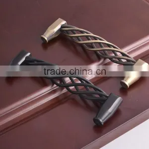 European Luxury Style Zinc Alloy Furniture Cabinet Black Handle Fancy New Design Cabinet Drawer Bronze Birdcage Pull Knob 160mm thumbnail-2