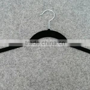 Flat Sturdy Sale Plastic Clothes Hanger With Velvet For Shirt thumbnail-1