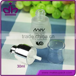 Liquid Foundation Container 30ml Glass Bottle With Pump thumbnail-1