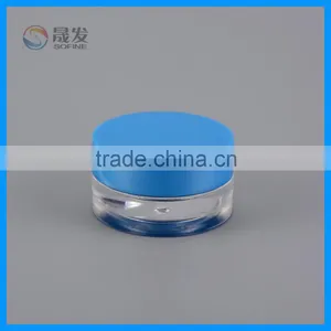 Clear Small Cosmetic Jar With Plastic Screw Cap thumbnail-1