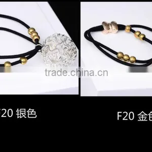 Popular Elastic Hair Bands Ties Ponytail Hair Holder Hair Rope Round Shape F20 thumbnail-3