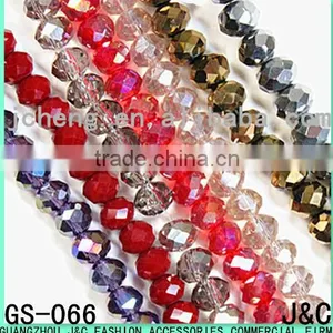 8mm All Kinds of Color Flat Shaped Glass Beads thumbnail-1