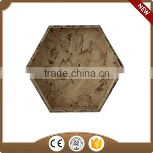 Old Sexangle Wooden Mural Decoration thumbnail-1