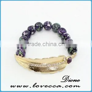 Graceful Colored Stone Bead Beaded Bracelet Gemstone Beads Bracelet thumbnail-2