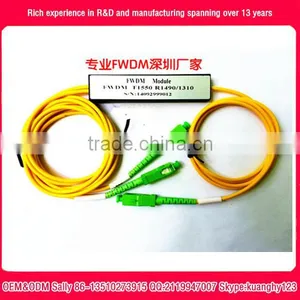 Filter Wavelength Division Multiplexer FTTH/FTTx 1490/1310+1550nm FWDM Filter WDM OEM Factory thumbnail-1