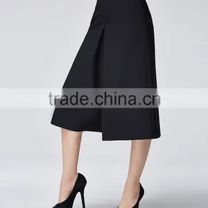 China Supplier Online Shopping New Arrival Fashion Black High Waisted Women Wide Leg Pants thumbnail-3