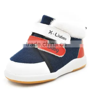2016 XIAOLIUBAO Organic Cotton Fabric Funny Baby Winter Shoes thumbnail-1