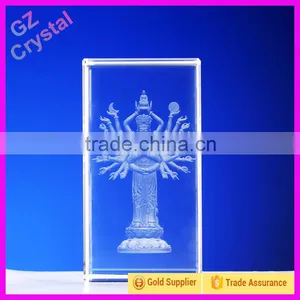 Glass 3d Laser Engraving Cut Christmas Gift Crystal Cube thumbnail-3