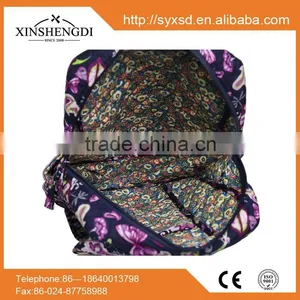 New Design Cotton Floral Quilted Textile Printing Side by Woman Oem Girls Haversack thumbnail-2