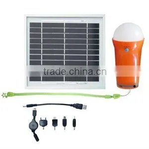 3W Rechargeable Solar Camping Light Charged by Sun Portable Led Solar Lantern With USB Port Solar Lighting System Ceiling Light thumbnail-1