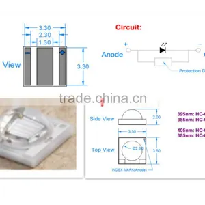 China Supplier Wholesale 3535 SMD Led Light UV LED Nail-painting thumbnail-4