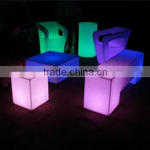 PE Plastic IP54 Lighted Remote Control Colorful Outdoor Relax Chair thumbnail-3