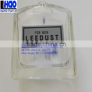 Custom Metal Logo Aluminum Metal Perfume Bottle Label Sticker thumbnail-1