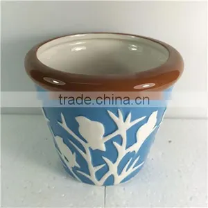 Different Color High Quality Small Ceramic Pots With Different Pattern Ceramic Plant Pot Pottery thumbnail-4