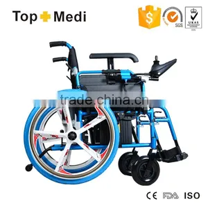 2016 New Design Topmedi Electric Folding Power Wheelchair for Disabled and Old People/Silla de Ruedas Electrica thumbnail-4
