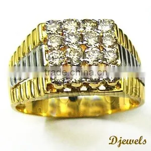 Diamond Gold Wedding Rings, Gents Diamond Rings, Diamond Jewelry thumbnail-2