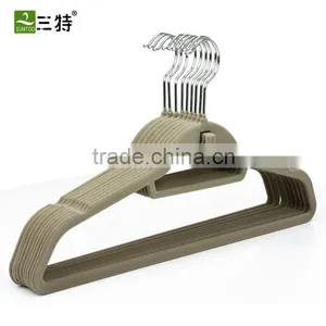 Factory Wholesale Eco-friendly Velvet Coat Hangers thumbnail-2