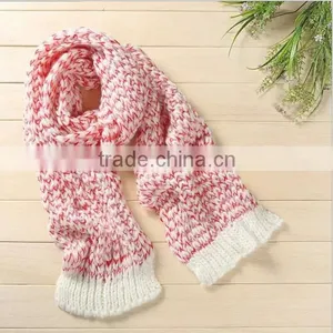 Slouchy Black White Yard Dyed Unisex Scarf thumbnail-5