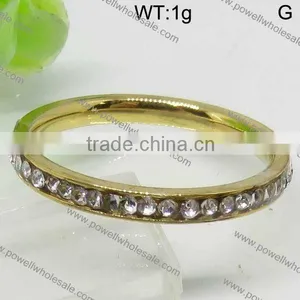 Guangzhou Factory Wholesale Custom Made Stainless Steel Ring With With Glass thumbnail-1