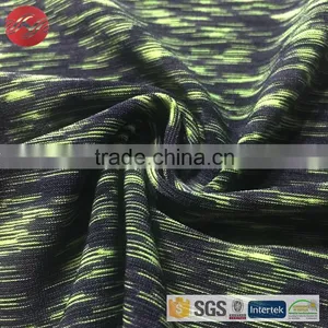 Space Dyed Polyester Spandex Fabric Single Jersey Sports Knit Fabric thumbnail-2