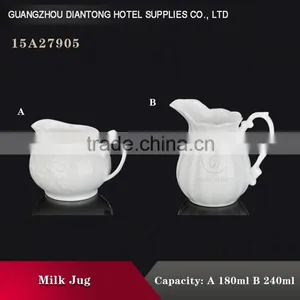 Wholesale Elegant Porcelain Mini Milk Jug Without Handle thumbnail-1