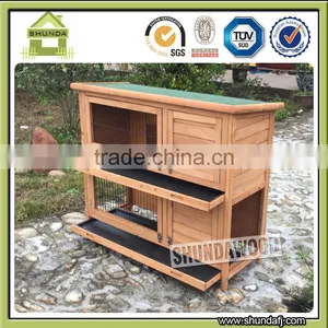 SDR020 Commercial Luxury Rabbit Cage Wooden Rabbit Cage With Hay Rack thumbnail-6
