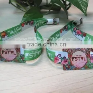 Best Seller RFID Fabric Wristbands for Events With NFC Epoxy Tag for Musical Event thumbnail-1
