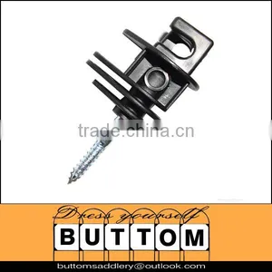 Electric Fence Insulator Horse Fence Insulator for Electric Horse Fence,M6 Thread,black thumbnail-1