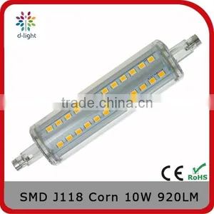 J118 920lm 10w 100we R7S Plastic Cover Led Corn Bulb With CE Standard thumbnail-1