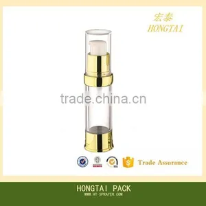 Plastic Manufacturers Golden Color Plastic Airless Pump Bottle for Woman thumbnail-1