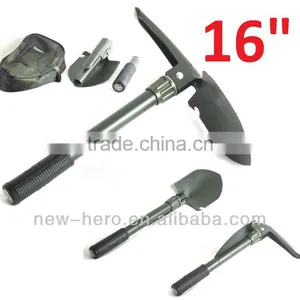 Folding Shovel 16" Camping Garden Military Style thumbnail-1