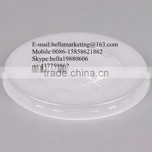 High Transparent Flat Plastic Lid With Straw Slot and Identification Buttons Wholesale Competitive Price thumbnail-4