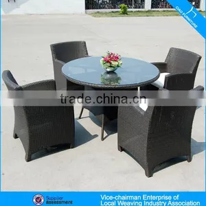 High Quality Outdoor Furniture Hotel Wicker Rattan Dining Table and Chair(8014T) thumbnail-2