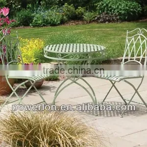 POWERLON Top 1 Outdoor Furniture Metal Foldable Table Set thumbnail-4
