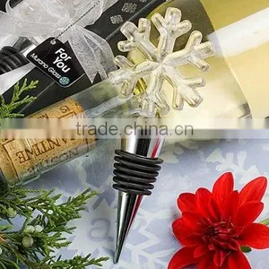 Crystal Snowflake Wine Stopper thumbnail-1