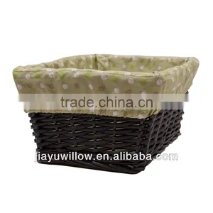 Cheap Brown Wicker Napkin Box With LId and LIner thumbnail-1