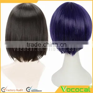 Ladies Straight Short Bob Hair Wig for Halloween Christmas Party Cosplay Costume thumbnail-2