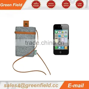 Useful Cell Phone Neck Pouch Mobile Phone Felt Pouch thumbnail-1