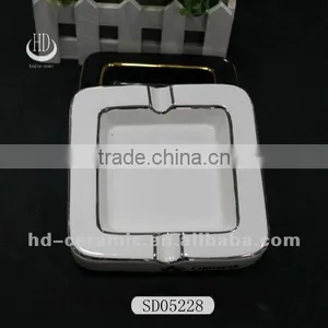 Hand Painted Custom Ceramic Cigar Ashtray thumbnail-1
