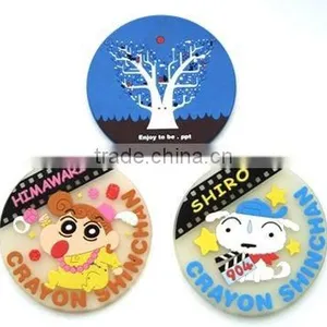 Heart Sahpe Soft Pvc Cup Mat thumbnail-1