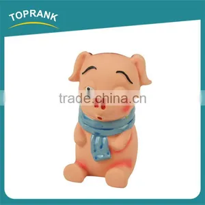 Hot Sale Dog Toy Squeaky Wholesale Soft Latex Squeaky Pink Pig Dog Toy thumbnail-1
