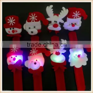 Xmas Luminous Slap Circle Bangle Bracelet Christmas Ornament Party Decoration thumbnail-1