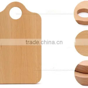 High Grade Beech Material Wholesale Shaped Wood Cutting Board thumbnail-2