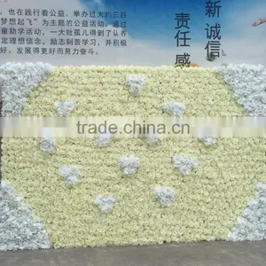 Artificial Silk Flower Wall in Factory Price for Wedding Decoration thumbnail-1