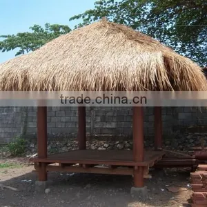 Pavilion PVC Material High Quality Vocation Synthetic Thatch Roof Made in China thumbnail-1