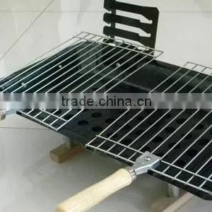 Stainless Steel Charcoal BBQ Grill European Barbecue Grill thumbnail-1