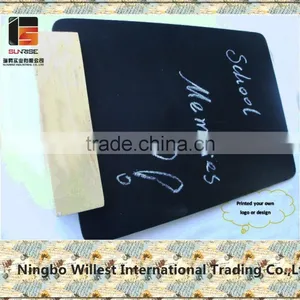 Mini Size Chalkboard With Wooden Base thumbnail-3